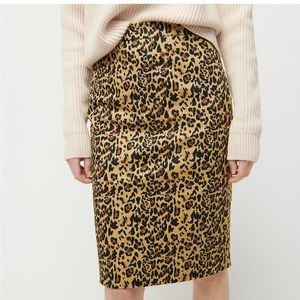 J. Crew leopard pencil skirt, sz 2T, NWT, sold out